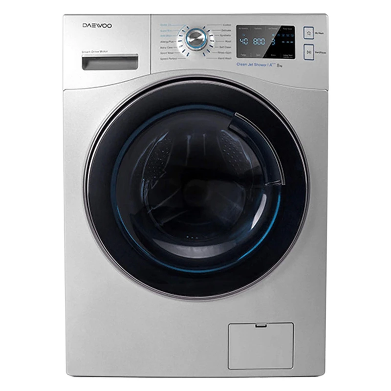 ماشین لباسشویی اتوماتیک دوو مدل LM-881 ظرفیت 8 کیلوگرم با موتور دایرکت درایو، سرعت چرخش 1400 د